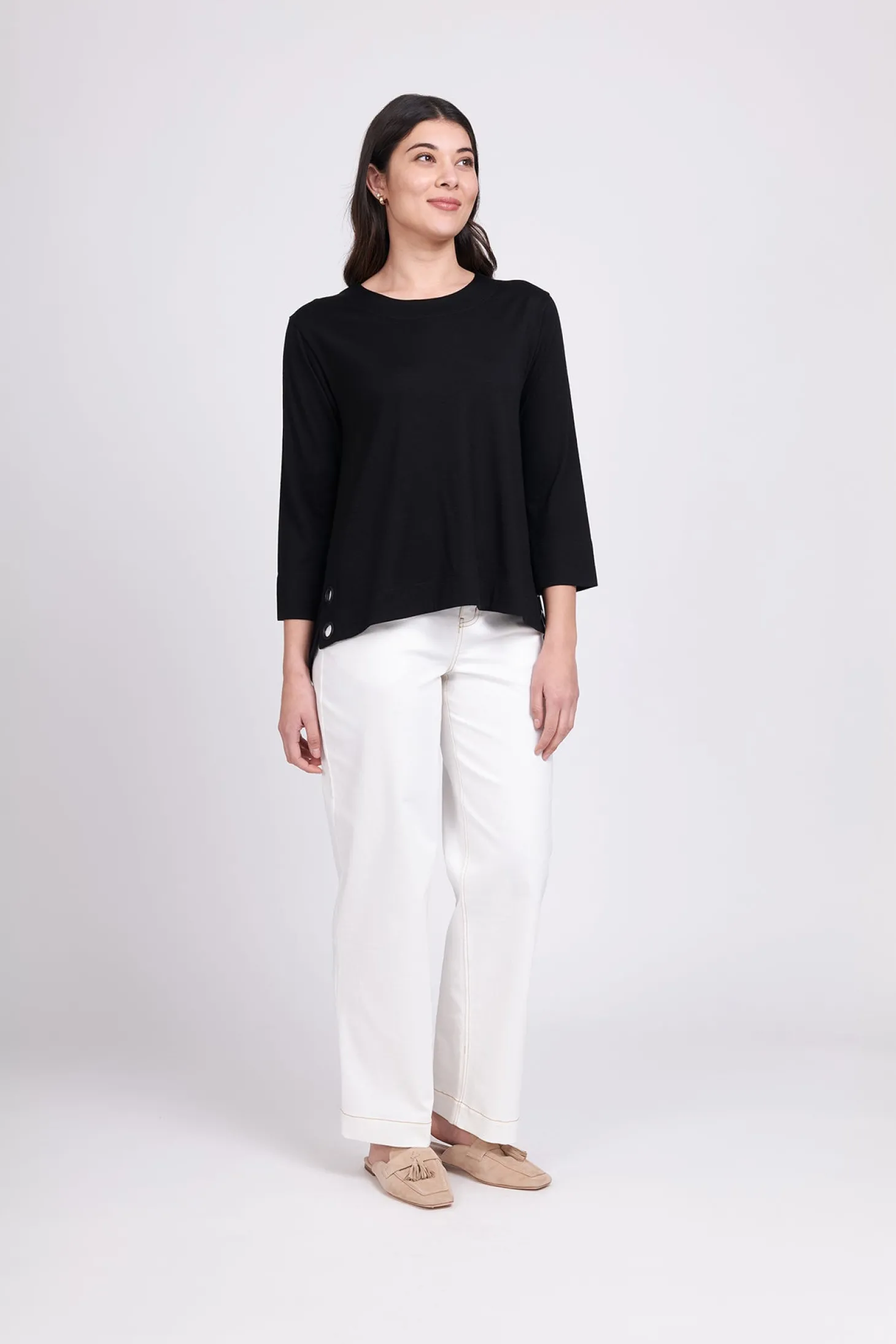 An Eye For Detail Top - Black - F54