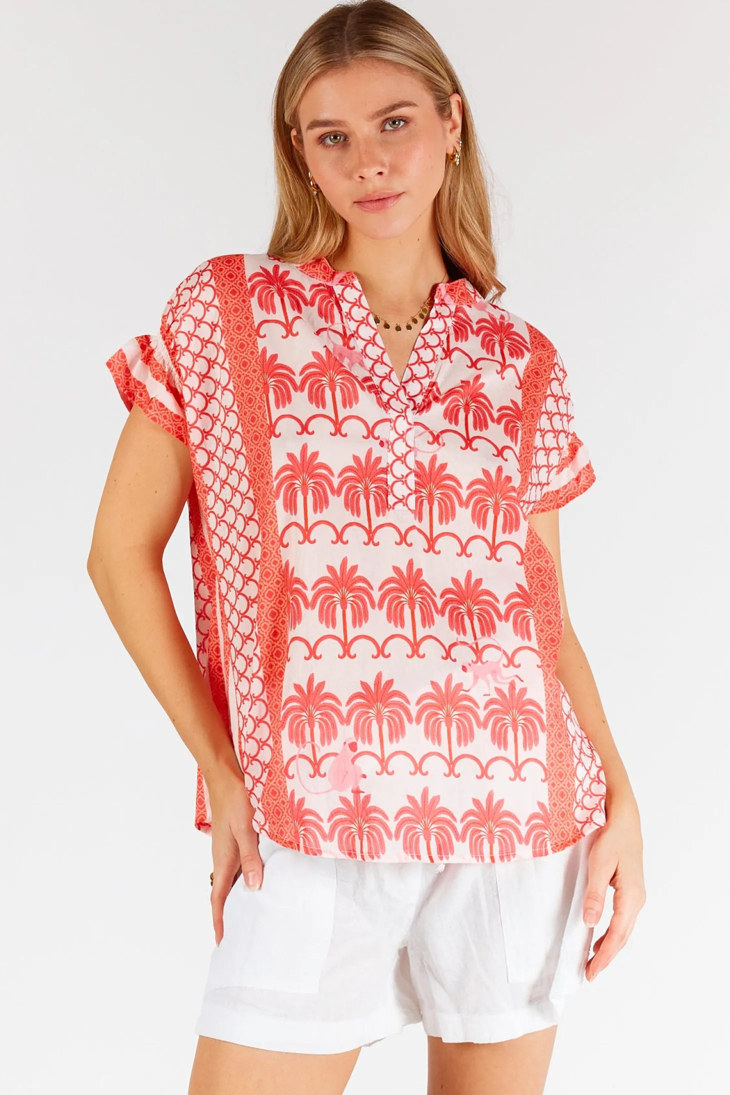 Blakely Sleeveless Top - Melon - LL47