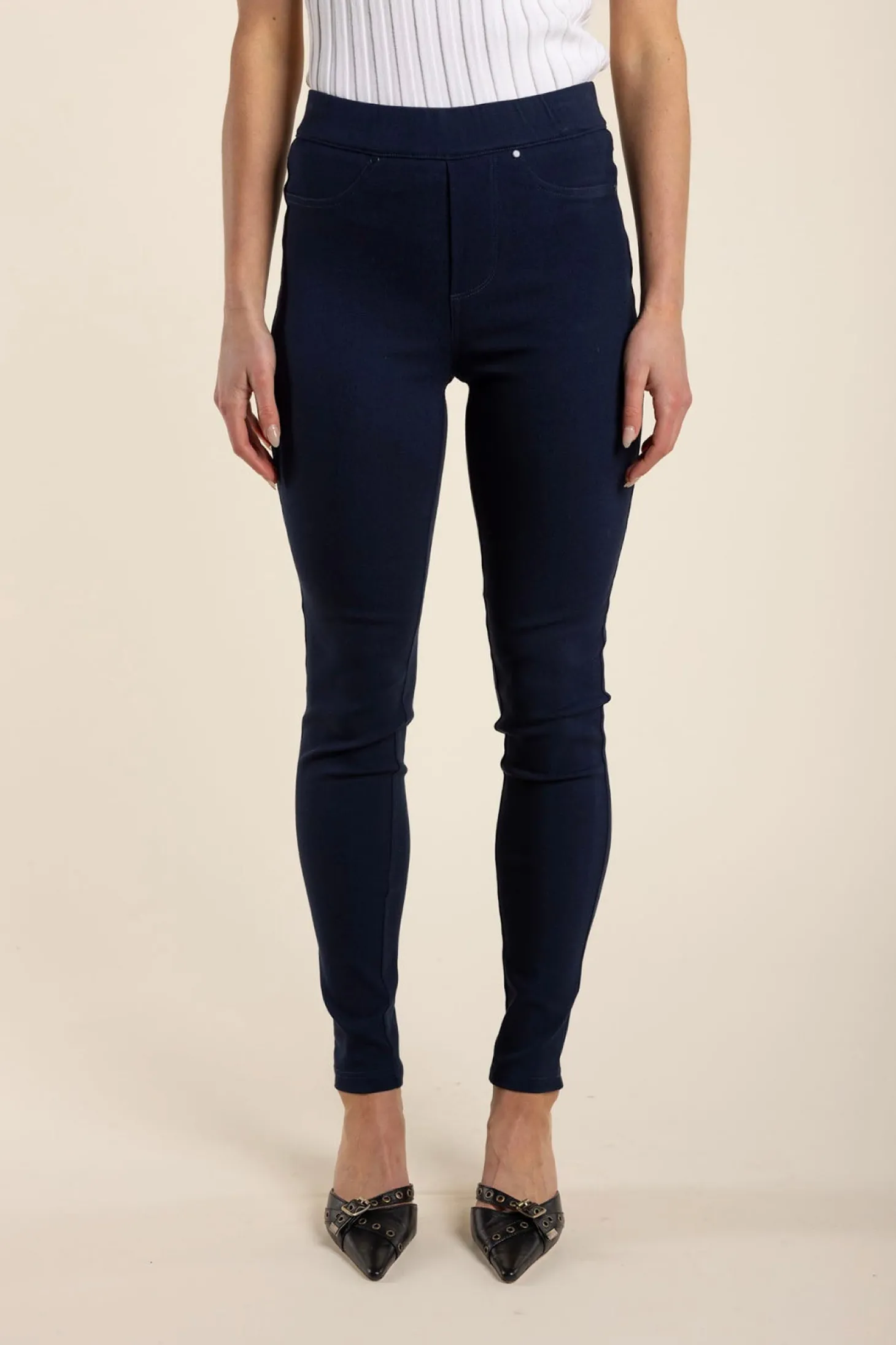 Brielle Pull On Pant - Navy - TT40