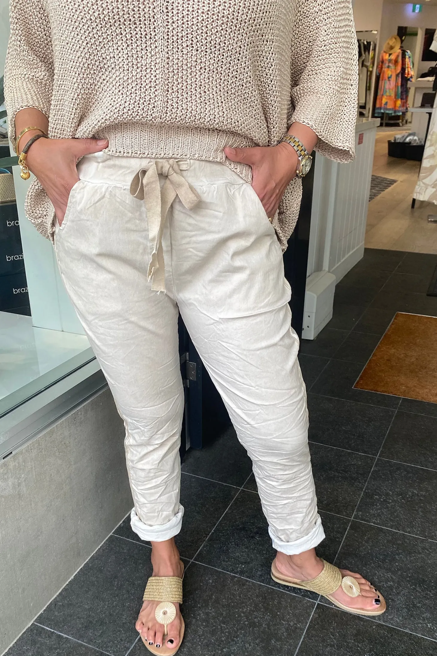 Carla Essential Jogger - Sabbia - IL1
