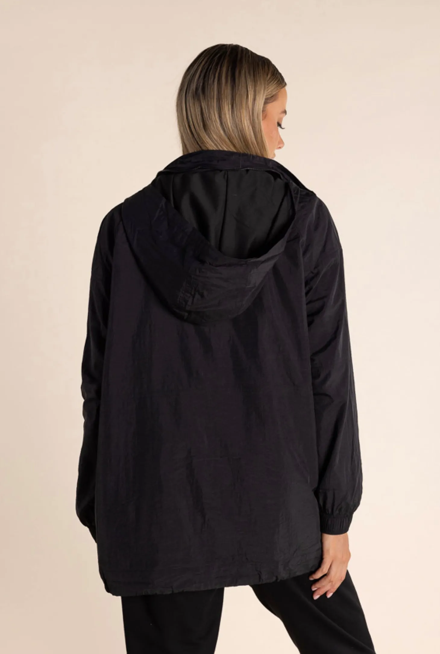 Chloe Spray Jacket - Black/Gold Logo - TT49