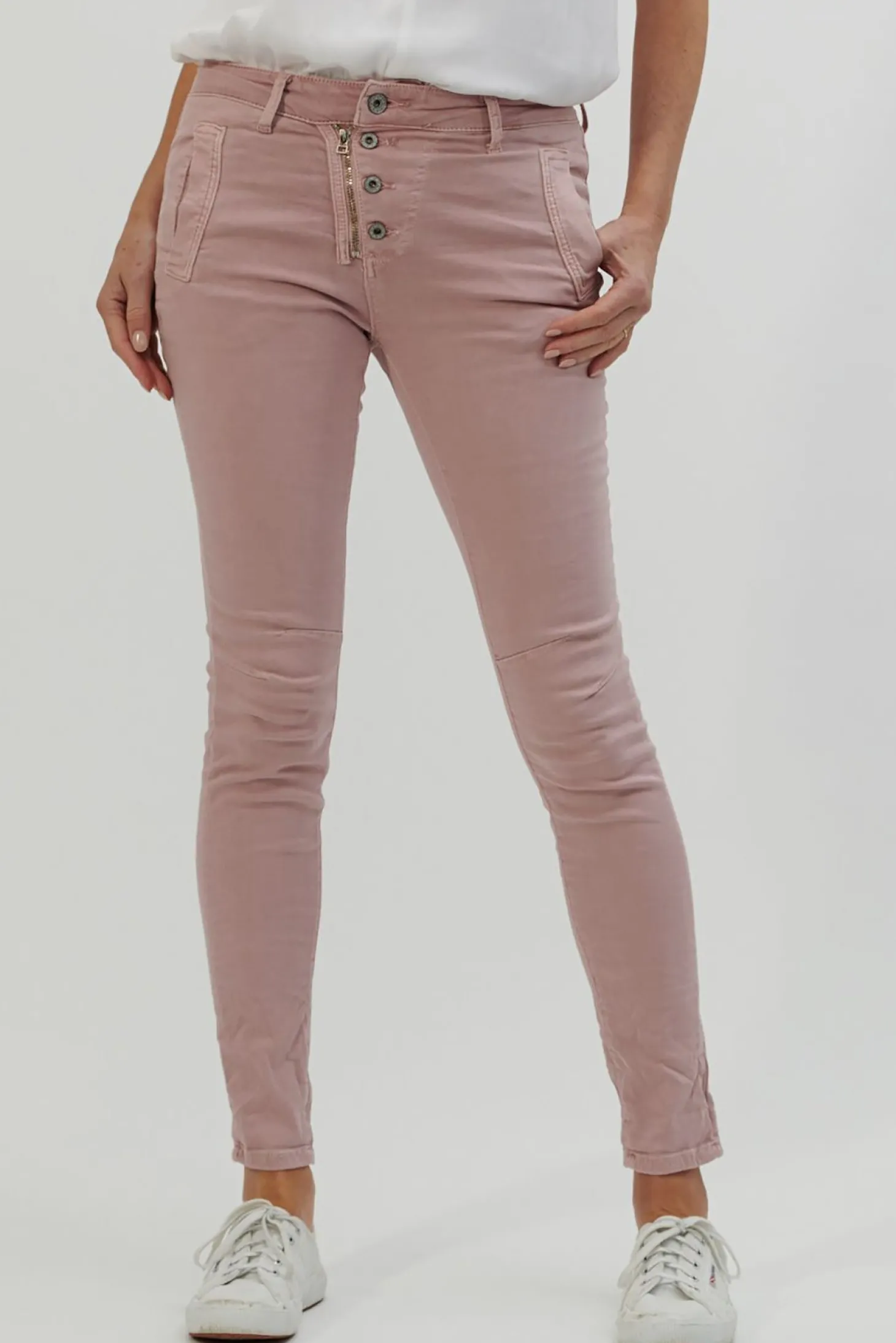 Classic Button Jeans - Musk - IS10