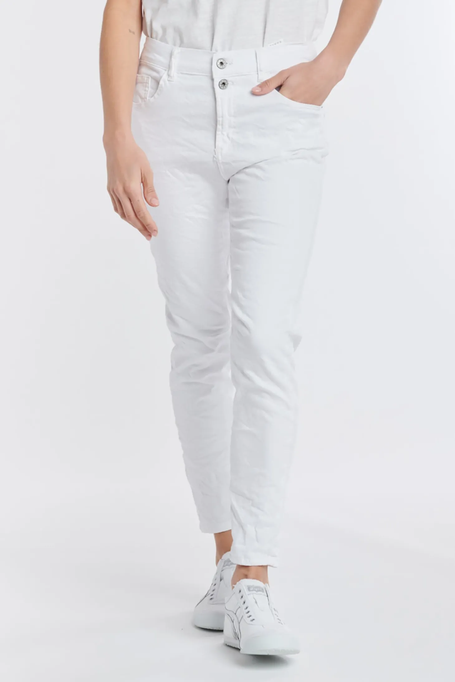 Emma Stretch Jeans - White - IS5
