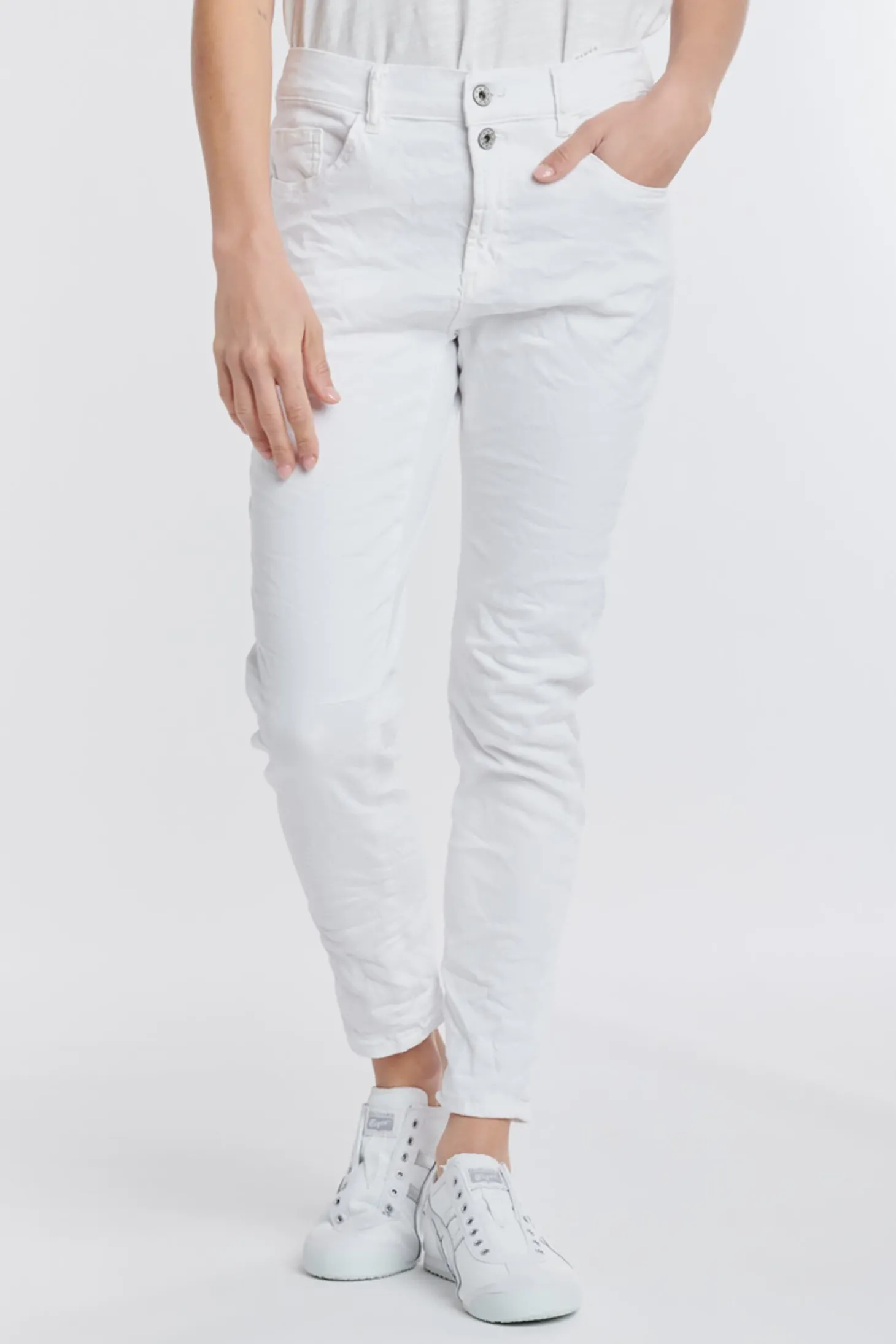 Emma Stretch Jeans - White - IS5