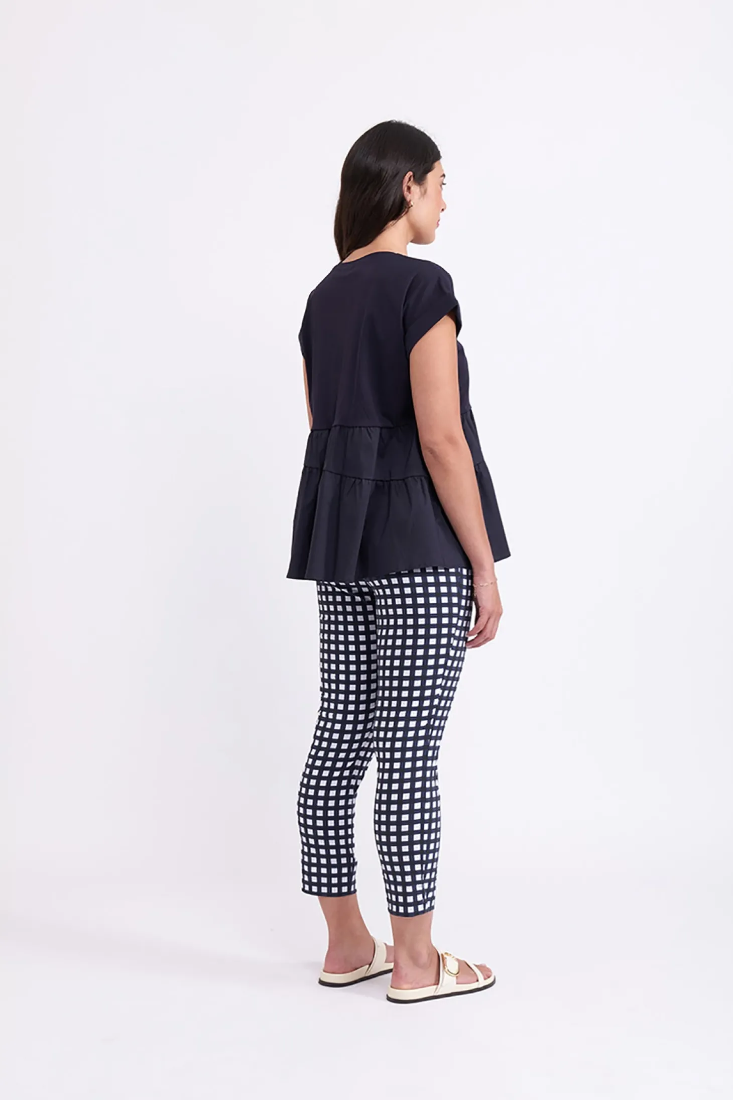 Fuss Free Capri - Checker - F6