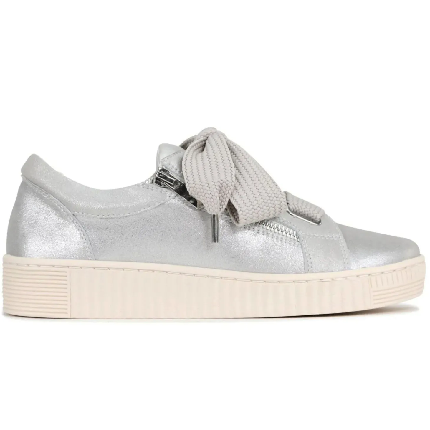 Jovi Leather Sneaker - Silver -ES11