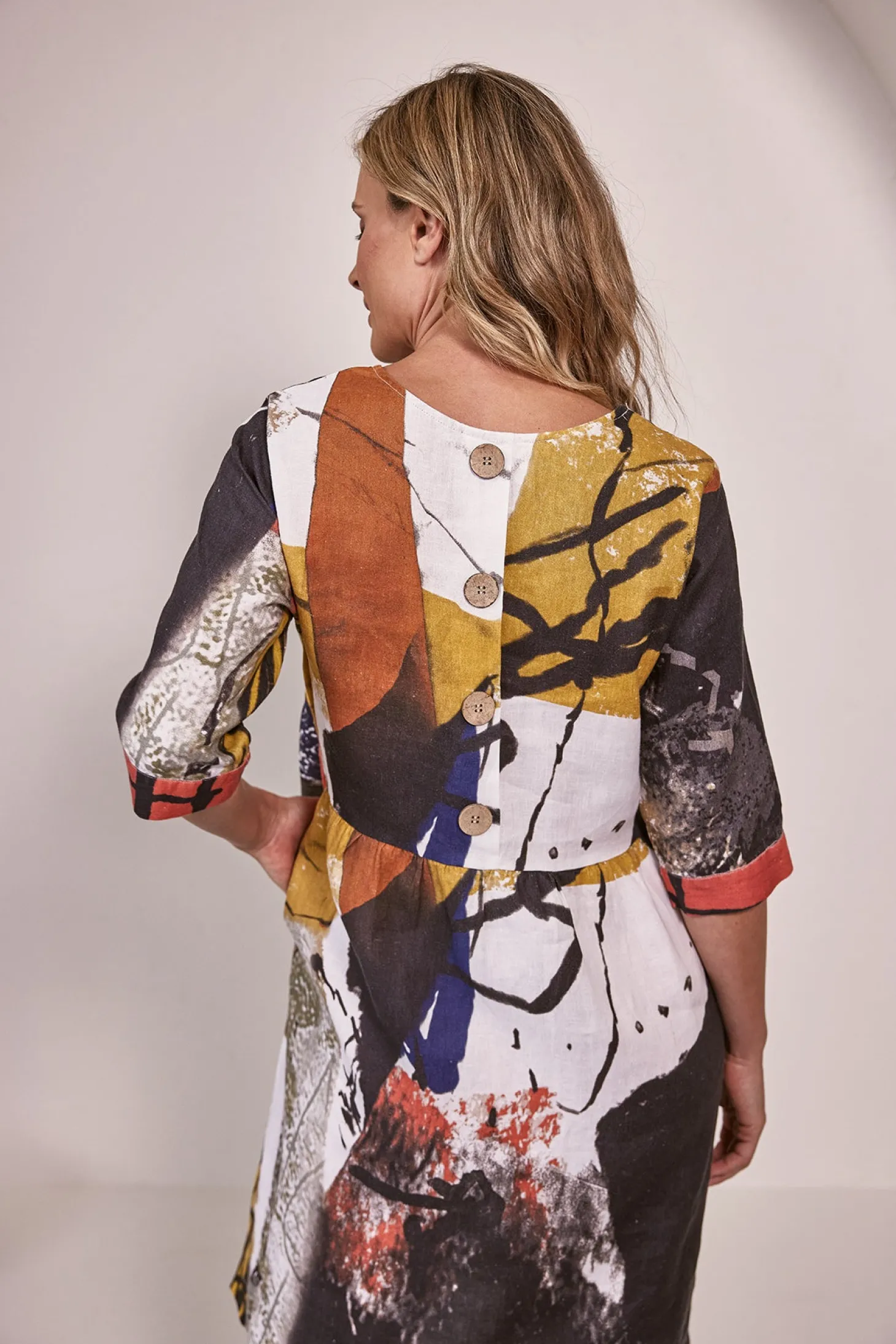 Kabuki 3/4 Sleeve Dress - Print - SS10