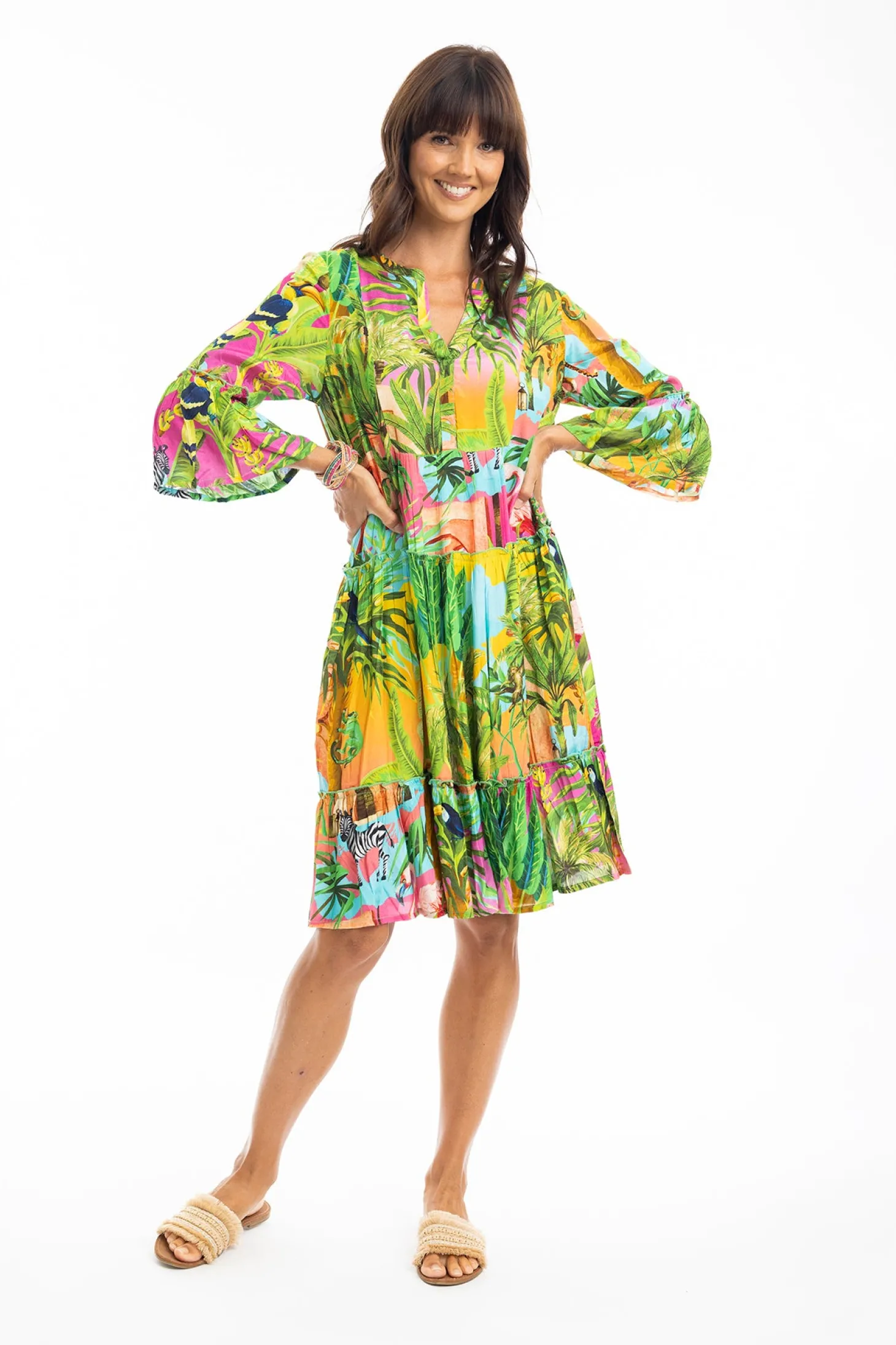 Lani Dress Frill 3/4 Sleeve - EP6