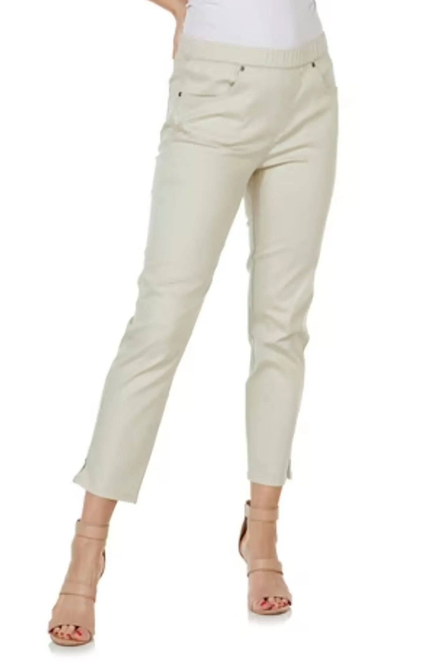 Linda Pull On Pant - Beige - CL10