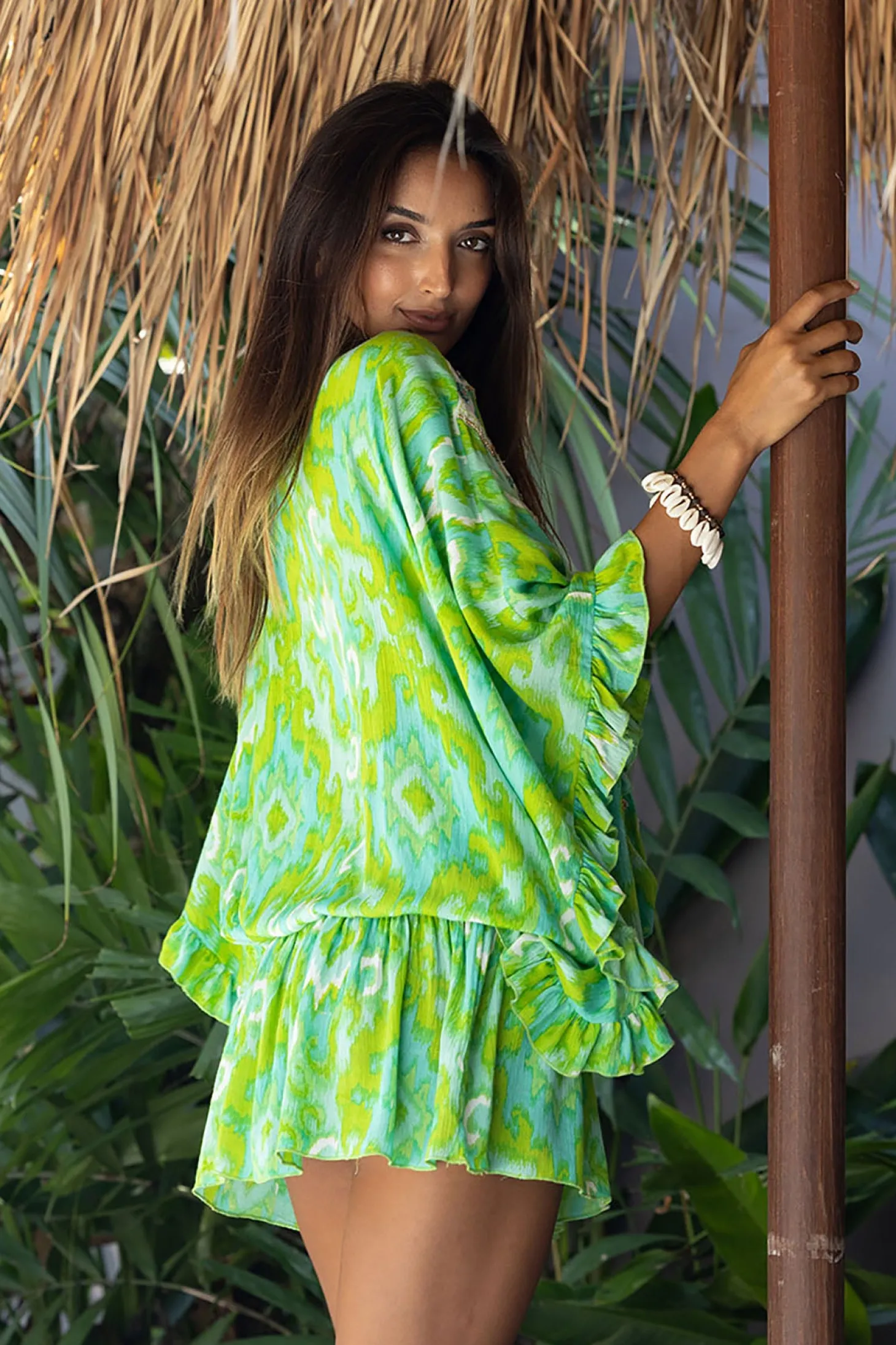 Mavis Dress - Green Acqua - M31