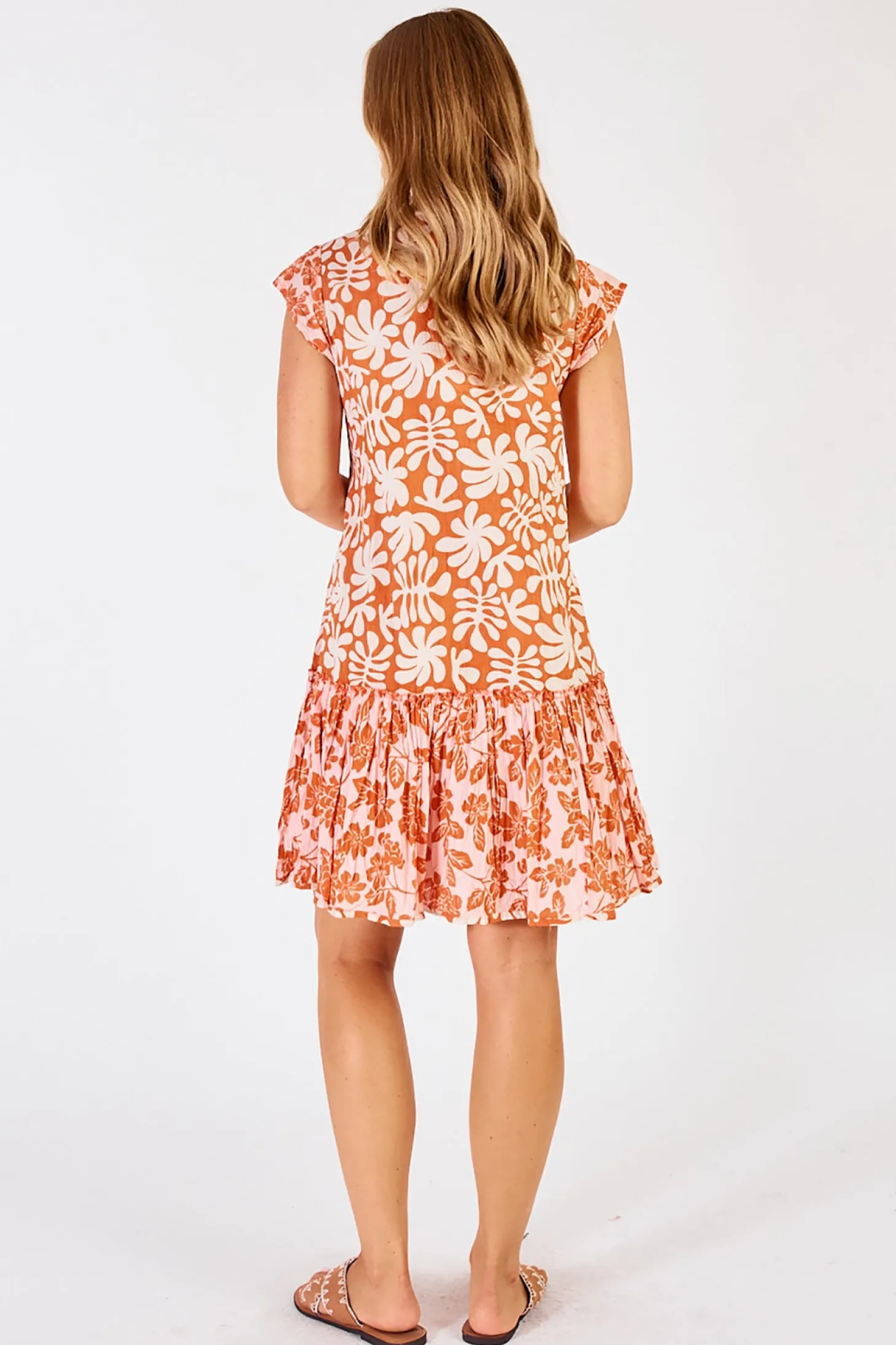 Mia Dress - Apricot - LL9