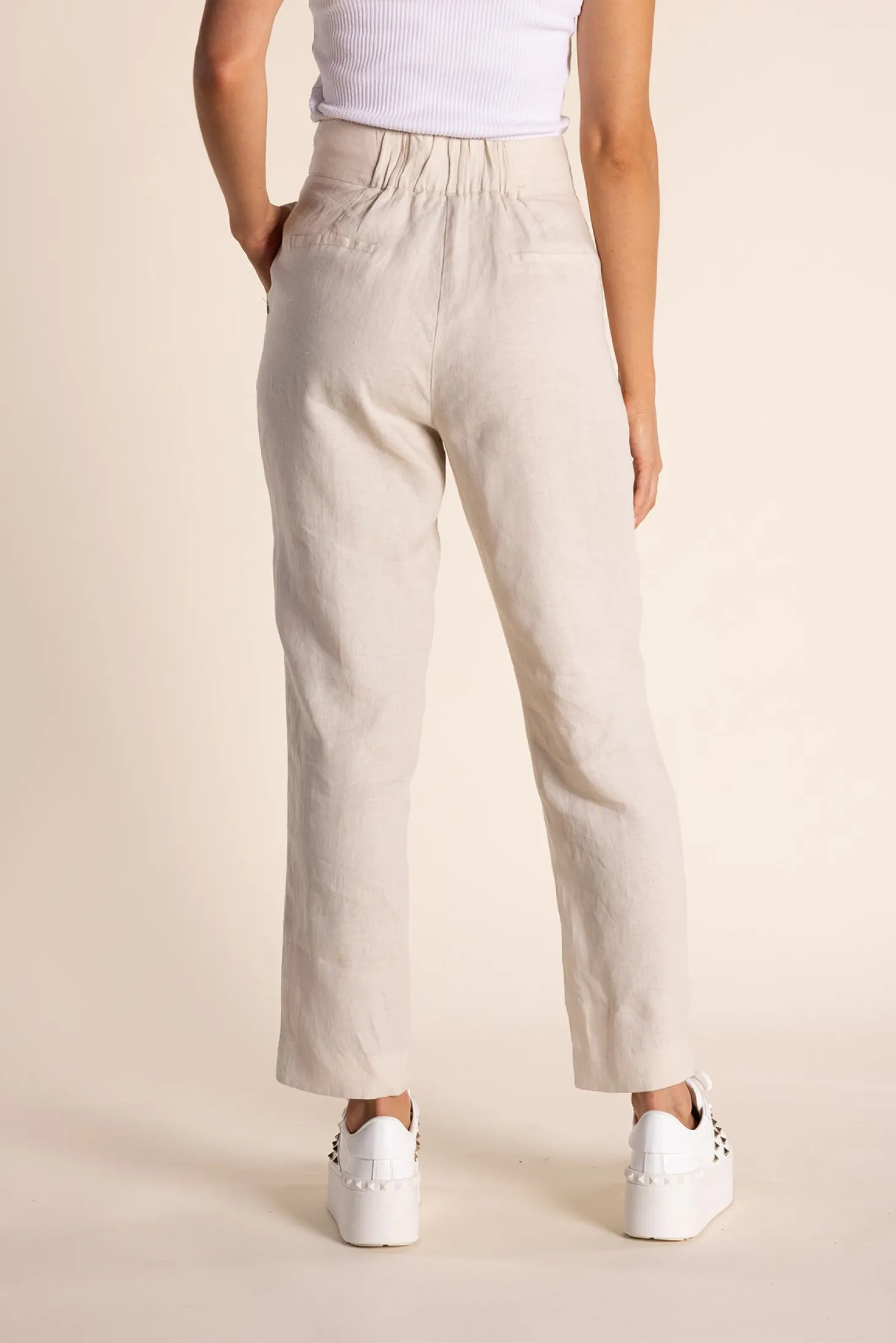 Monique Linen Pant - Natural - TT7