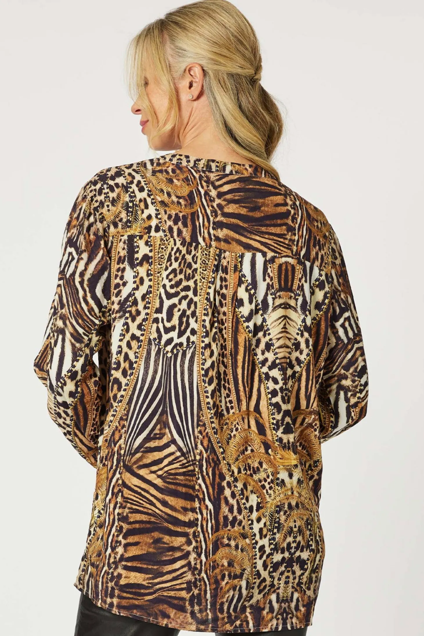 Morocco Print Shirt - Animal - HV30
