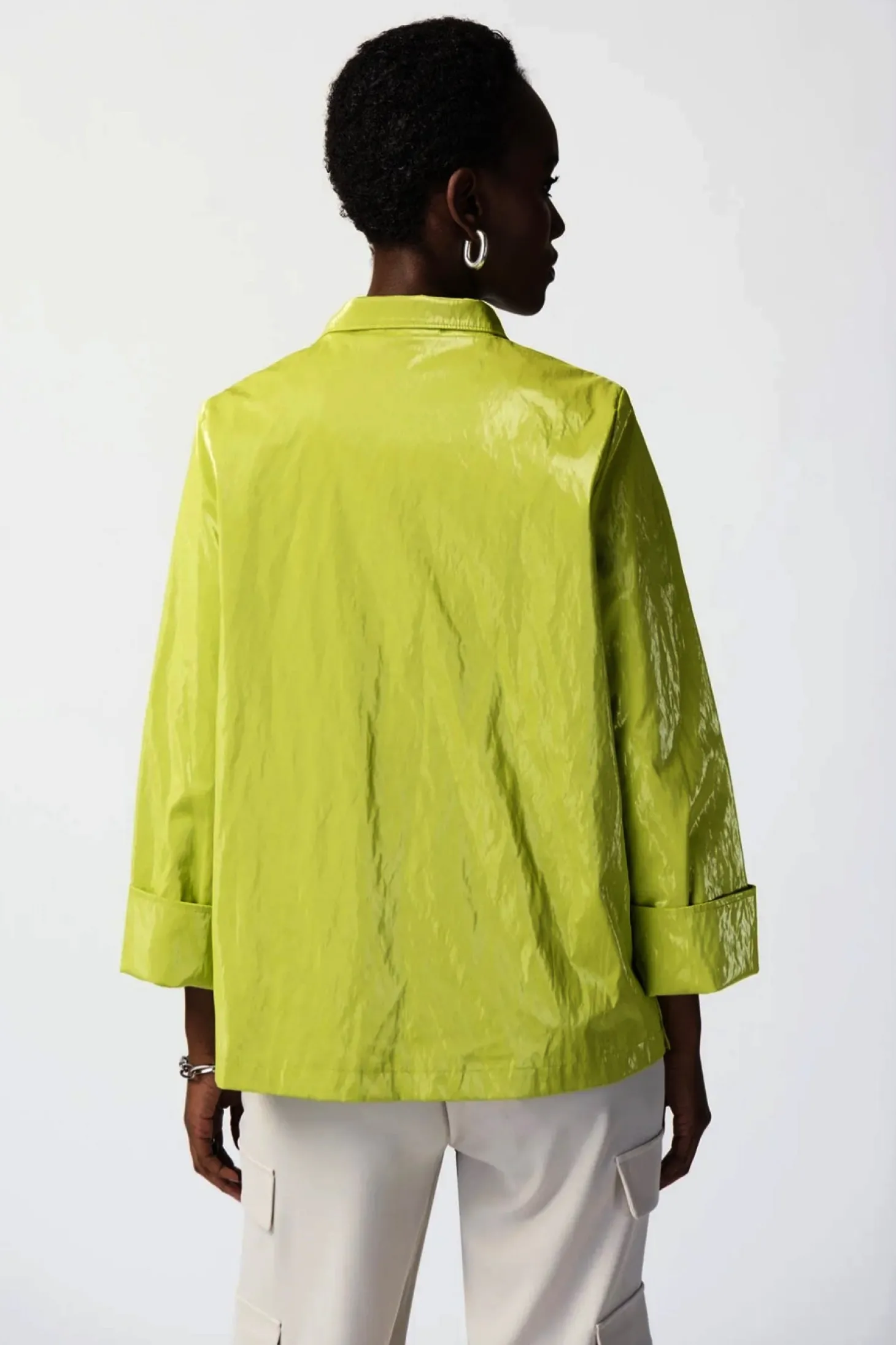 Novelty Boxy Jacket - Key Lime - JR39