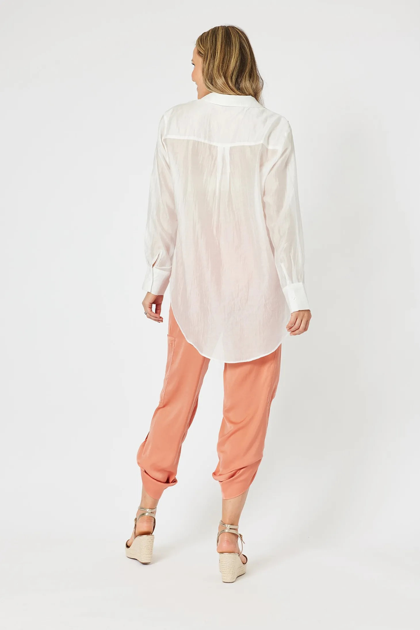 Pearl Voile Shirt - White - HV16