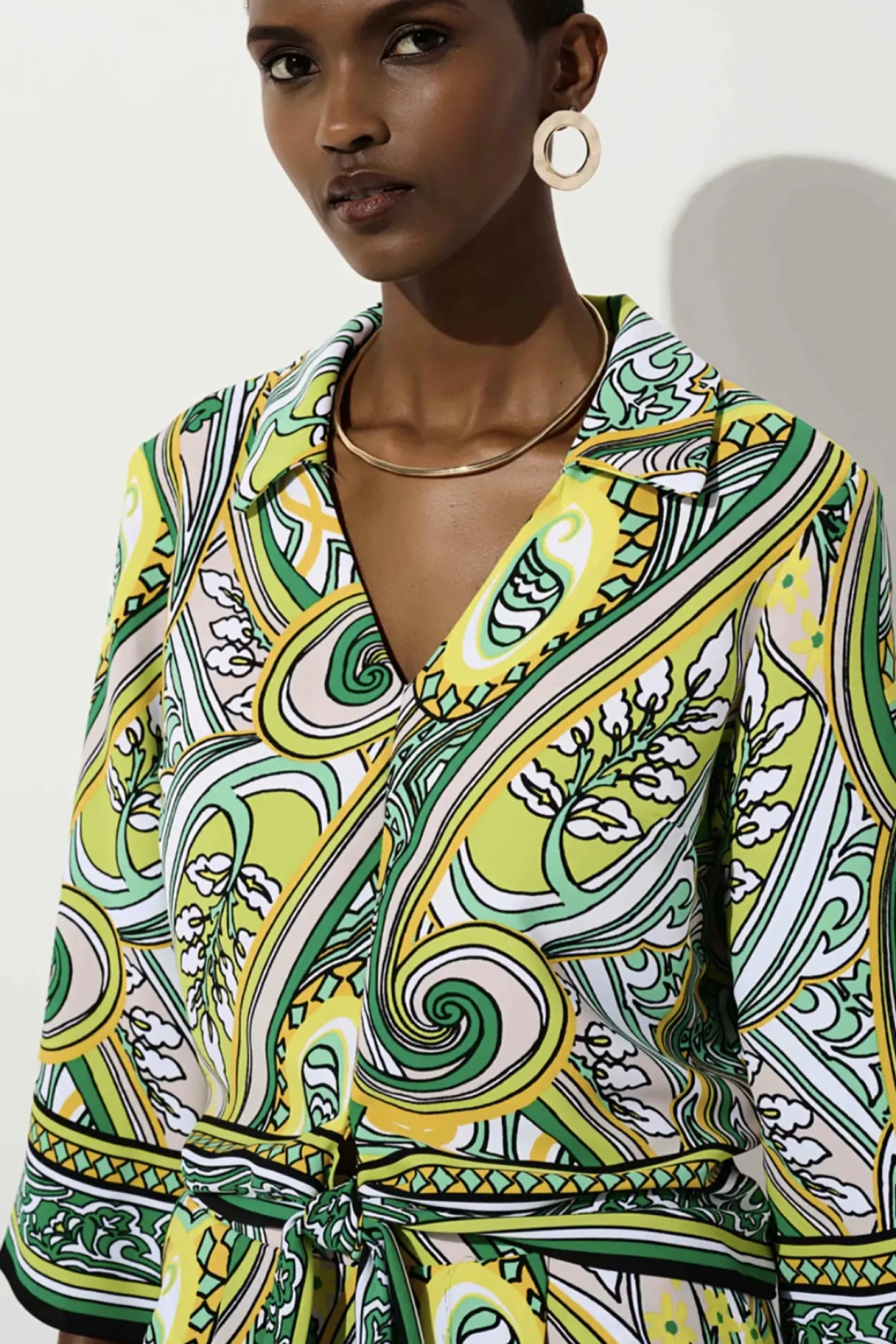 Printed Top -Vanilla Multi - JR8