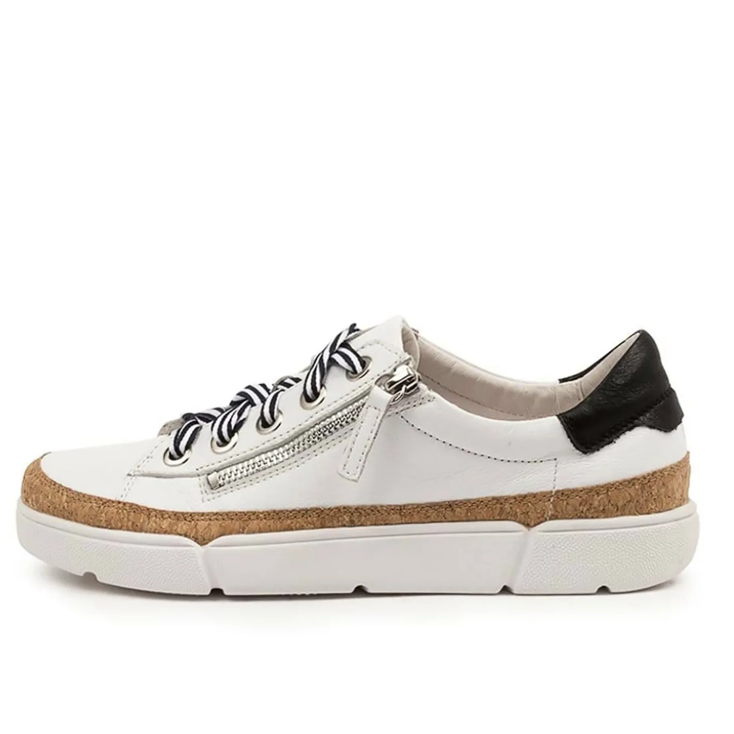Torayne White Black Sneaker | DJ40